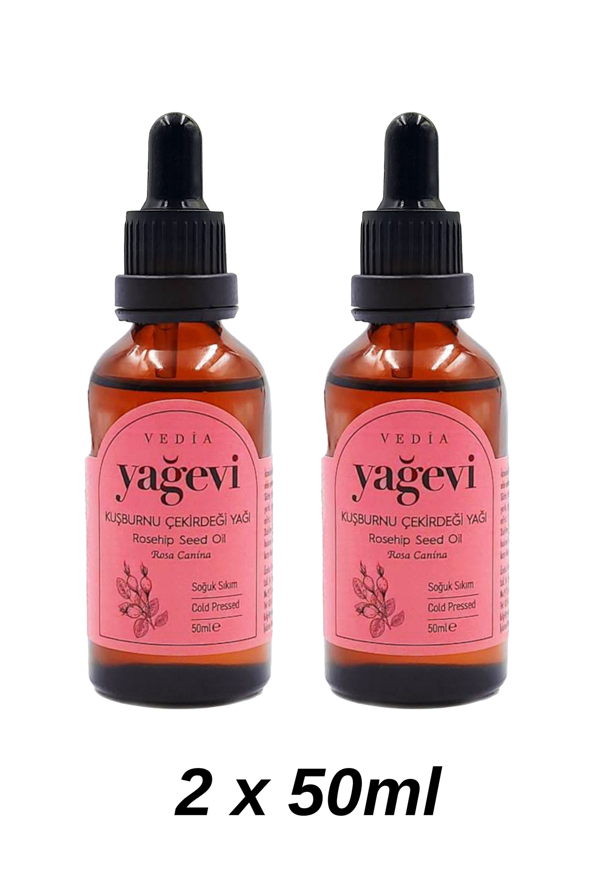 Kuşburnu Çekirdeği Yağı 2'li Set – 2 x 50 ml Kuşburnu Çekirdeği Yağı 2'li Set – 2 x 50 ml
