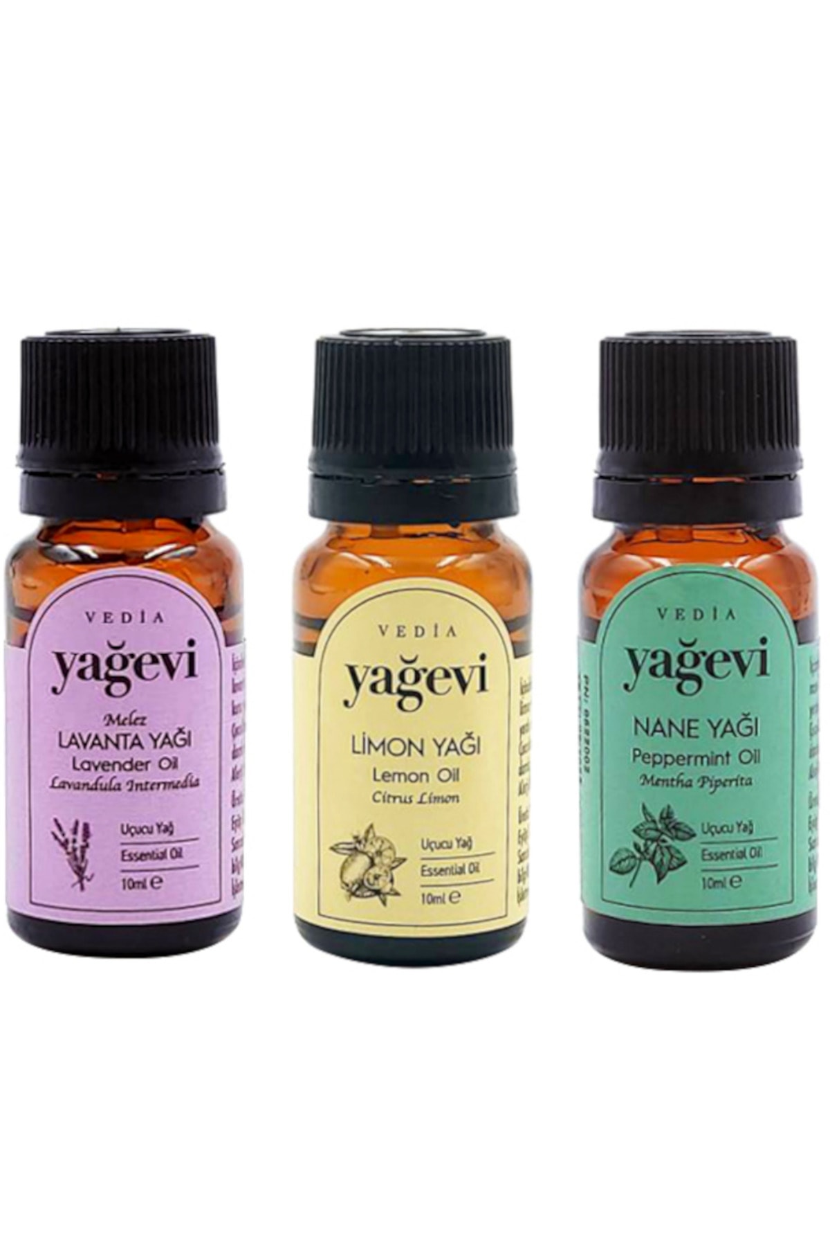 Uçucu Yağ Seti – Lavanta, Limon & Nane | 3 x 10 ml Uçucu Yağ Seti – Lavanta, Limon & Nane | 3 x 10 ml