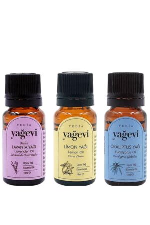 Uçucu Yağ Seti – Lavanta, Limon & Okaliptüs | 3 x 10 ml