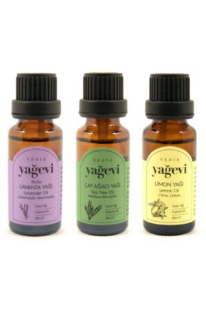 Uçucu Yağ Seti – Lavanta, Limon & Çay Ağacı | 3 x 20 ml